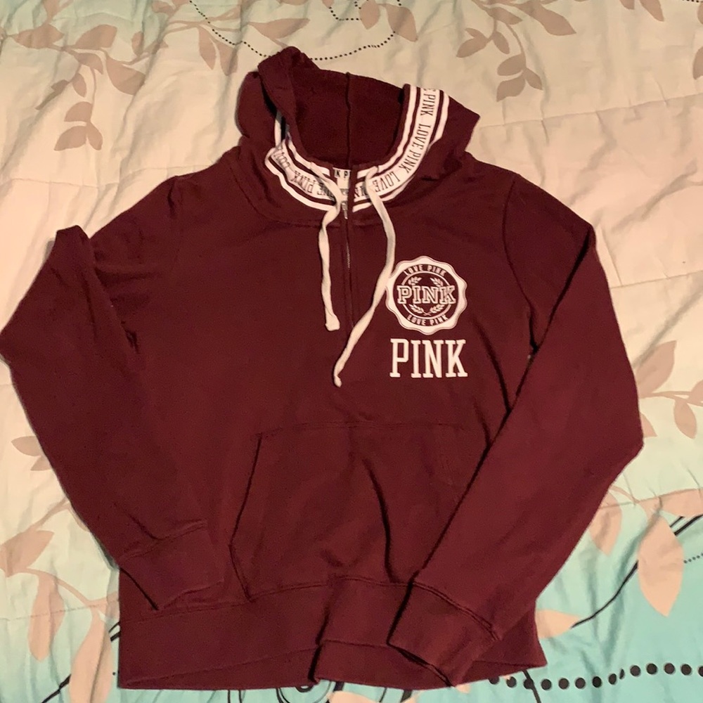 PINK maroon light sweatshirt. Size large